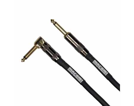 Mogami Platinum Guitar Instrument Cable (1/4” TS, Straight to Right Angle, 6’)