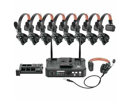 Hollyland Solidcom C1 9-Person Full-Duplex Wireless Intercom System w/ C1 Pro Hub & Single-Ear Headsets (1.9 GHz)