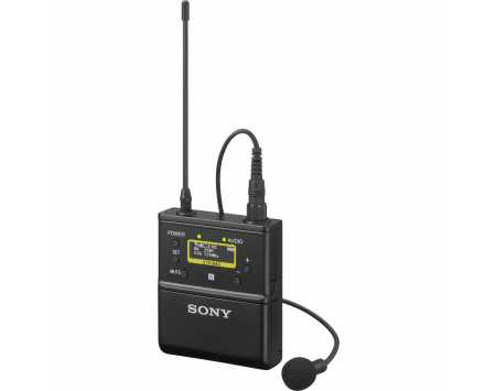 Sony UTX-B40 Wireless Bodypack Transmitter with Omni Lavalier Mic (UC25: 536 to 608 MHz)