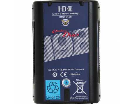 IDX DUO-C198 V-Mount Battery (191Wh - 14A Load - 2 D-Taps)