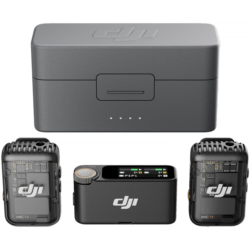 DJI Mic 2 Wireless Microphone & Recorder for Camera/Smartphone (2-Person)