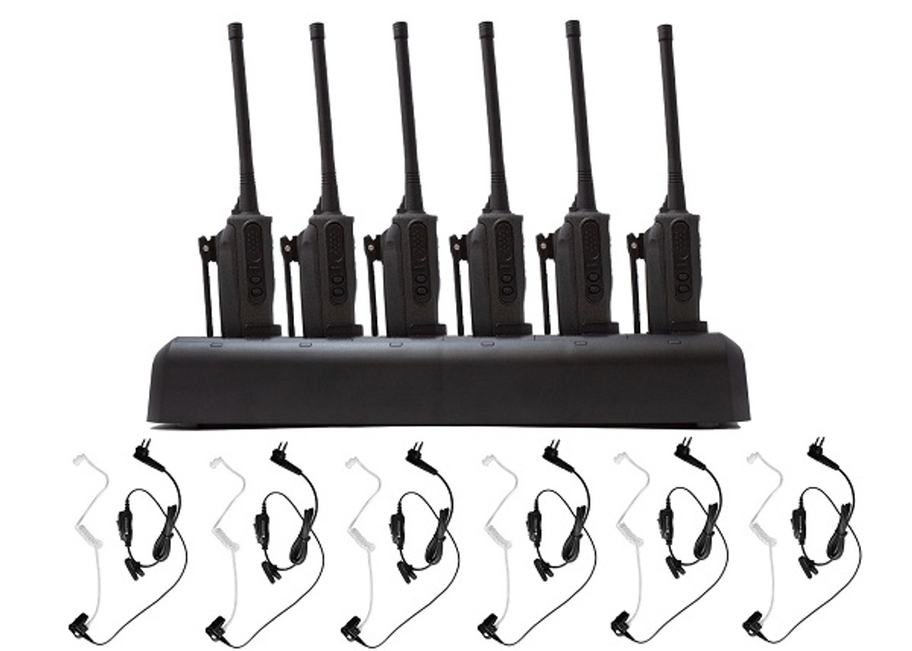 Motorola CP200d 2-Way Radio Walkie Talkie (6-Piece Set)